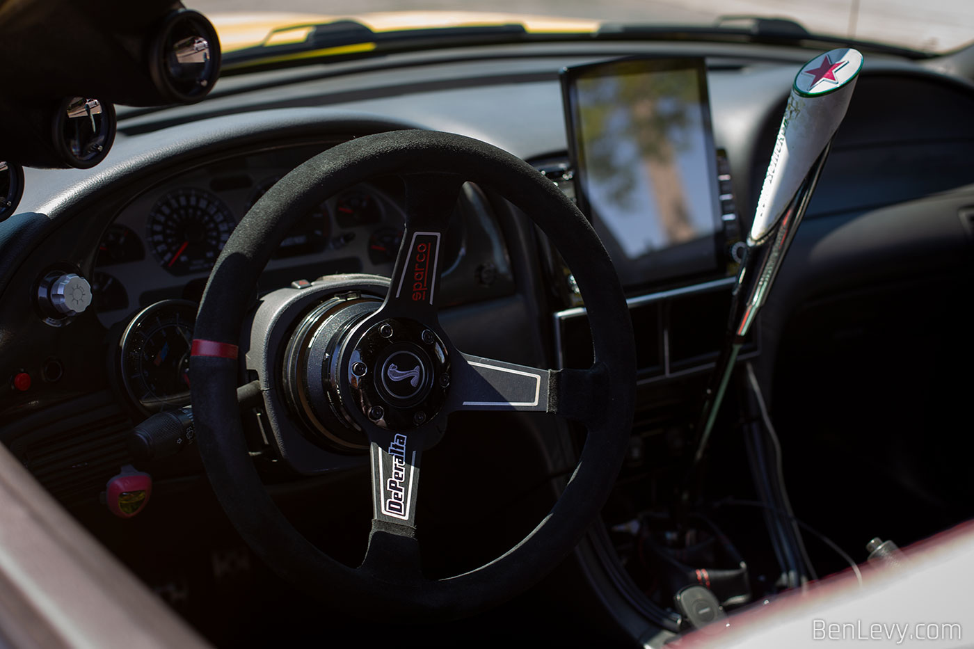 Sparco Steering Wheel in Ford Mustang