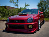 Red Bugeye Subaru WRX