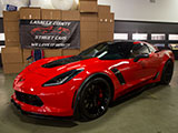 Red Corvette Z06 with LaSalle County Street Cars