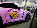 Hubba Bubba on Door of Nissan GT-R