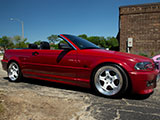 Red E46 3 Series Convertible