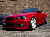 Red E46 BMW Convertible