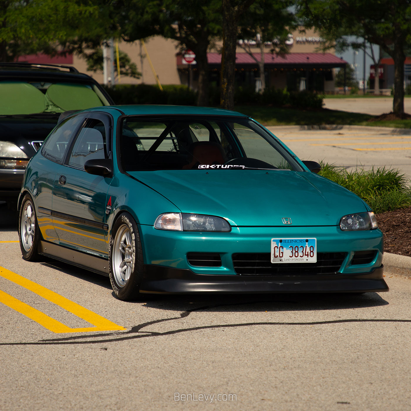 Green Honda Civic Hatchback