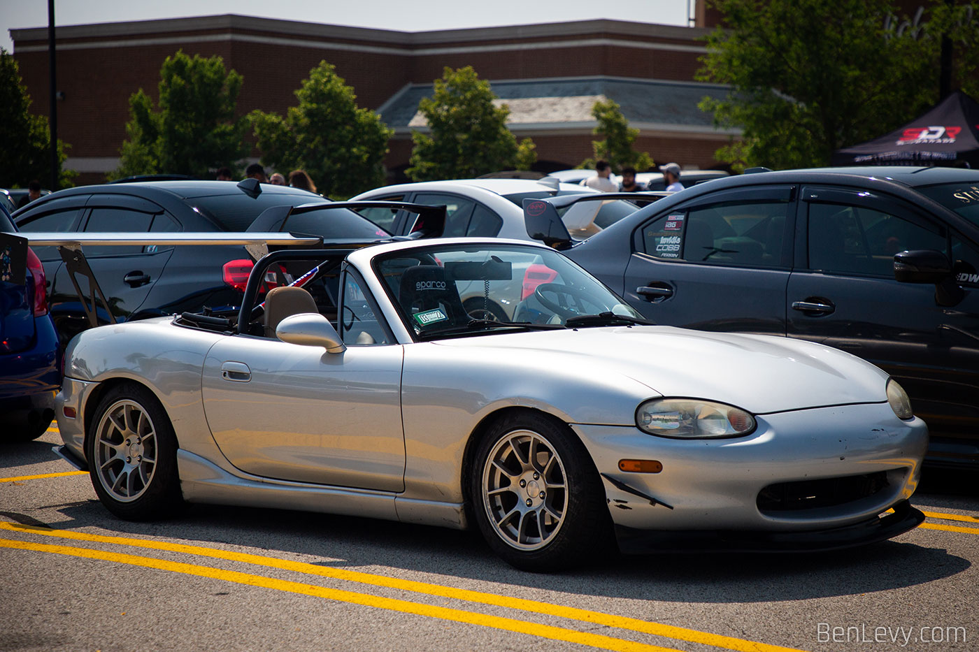 Silver Mazda Miata