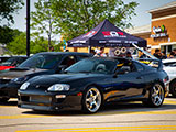 Black Toyota Supra at Rolls and Wheels