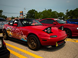 Mazda Miata with Graphics on the side