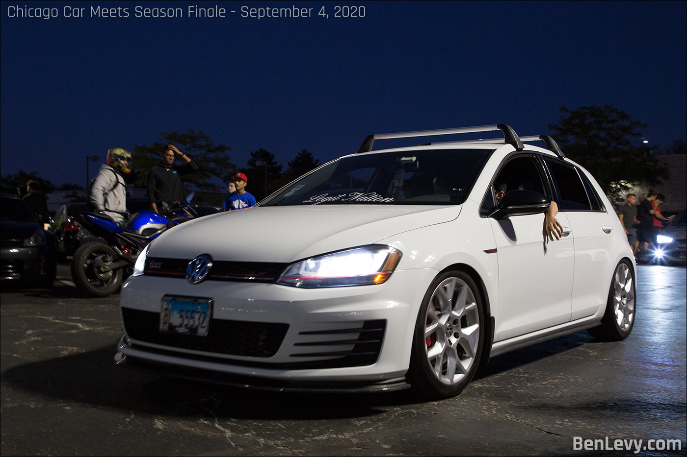 White Volkswagen GTI