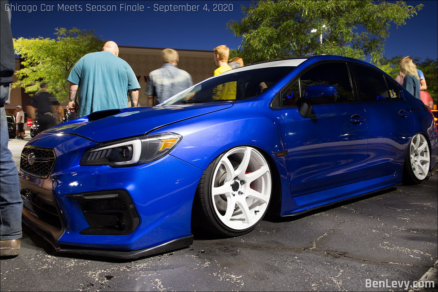 Blue Subaru WRX