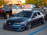 Acura TL with vented hood