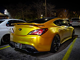 Hyundai Genesis Coupe with Gold Wrap