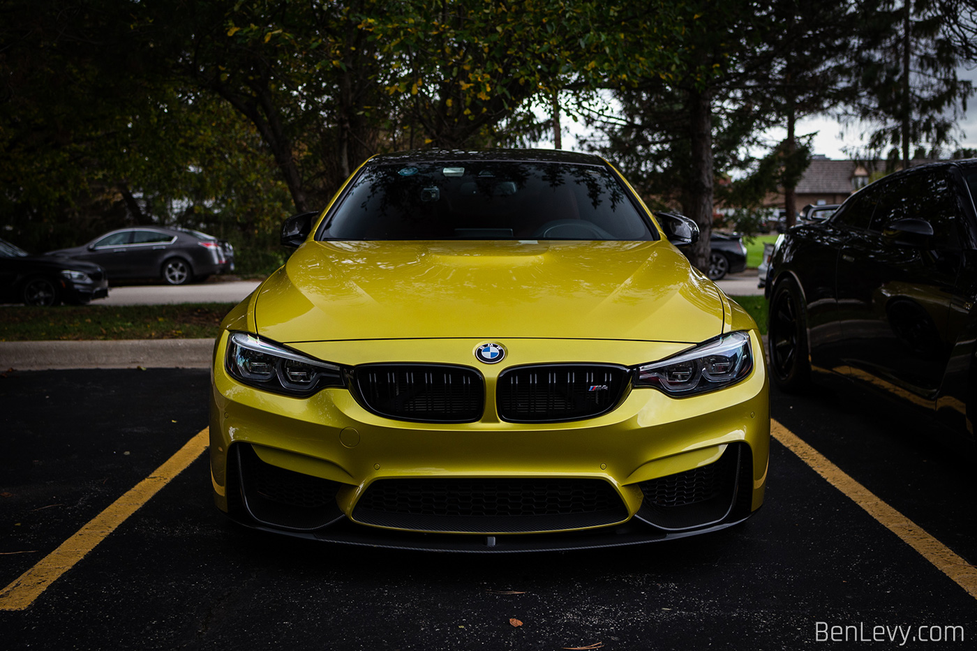 Front of Phoenix Yellow BMW M4