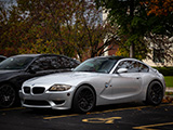 Silver BMW Z4 M Coupe