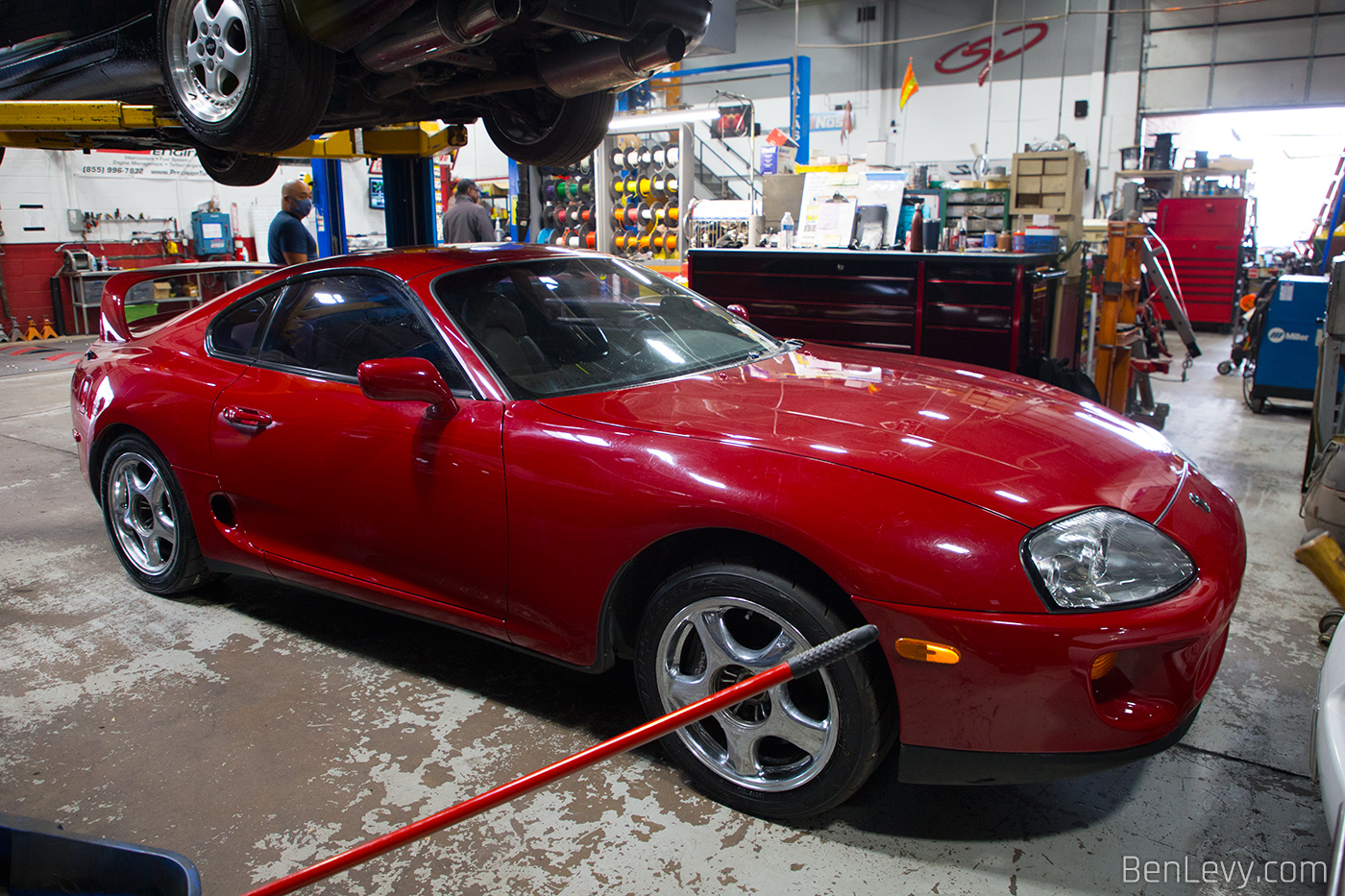 Red Mk4 Supra at Sound Performance