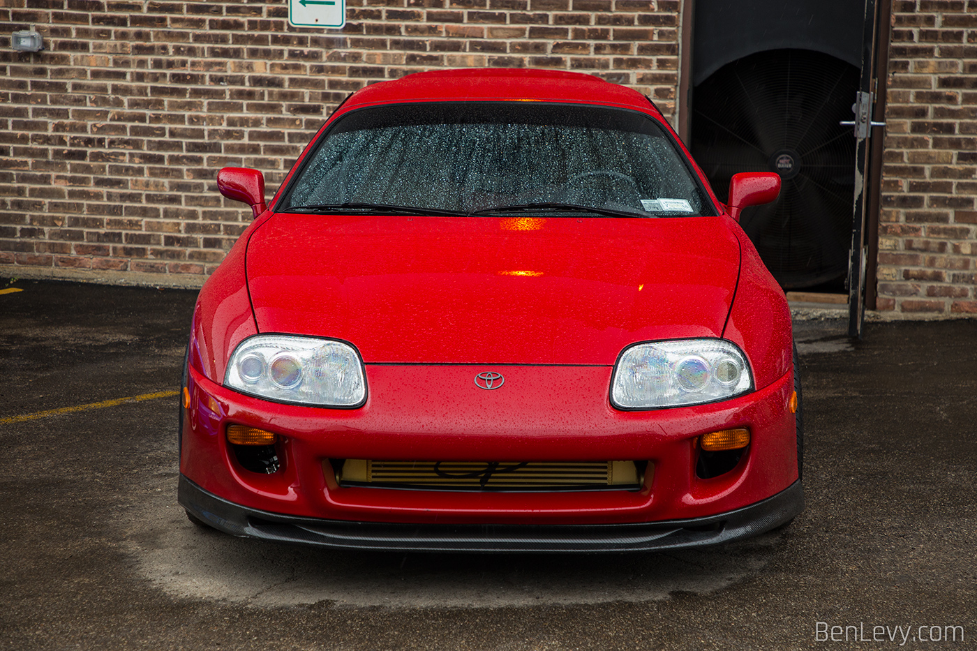 Front of Red Mk4 Toyota Supra