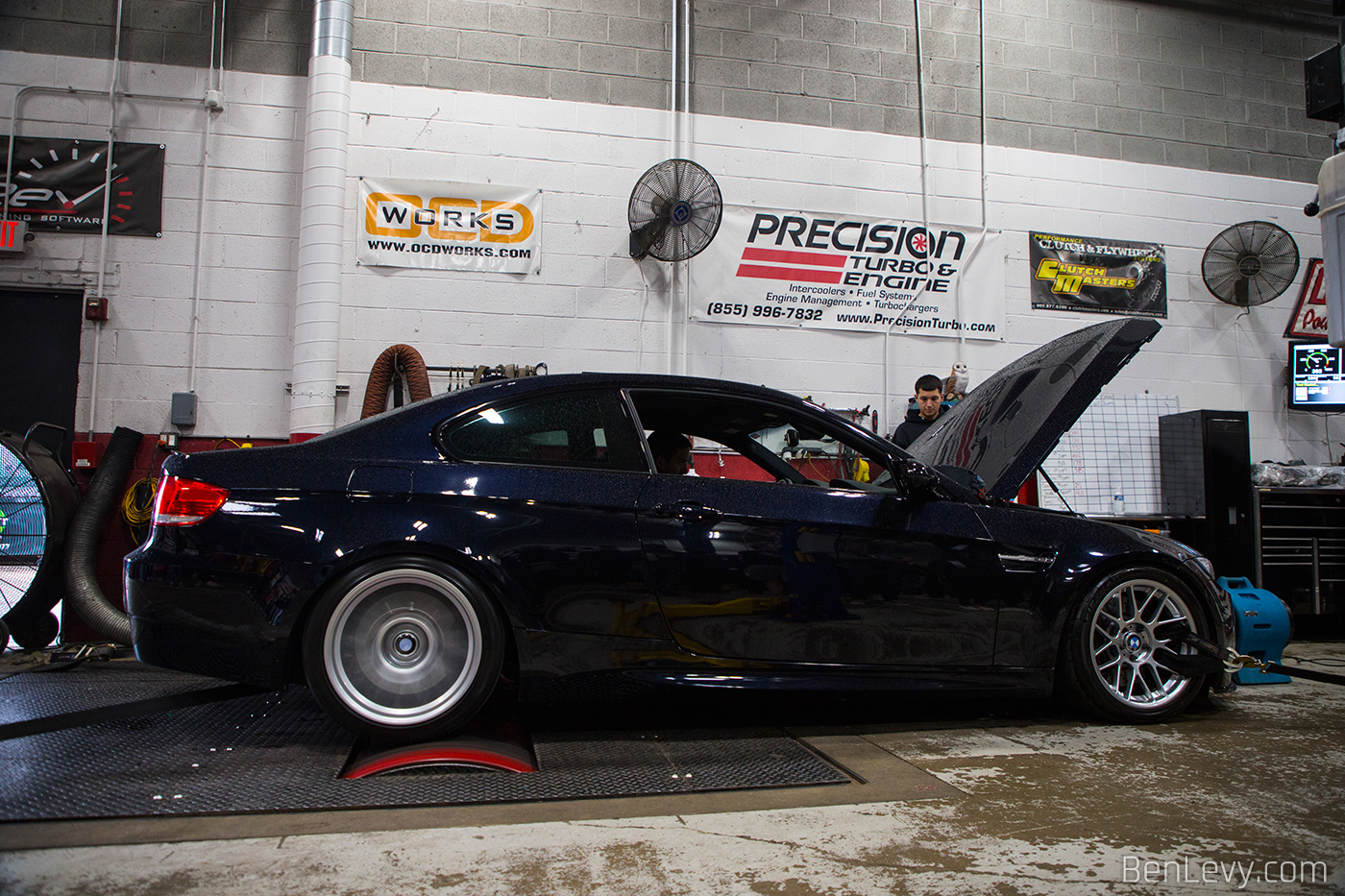 Blue E92 BMW M3 at Sound Performance Dyno Day