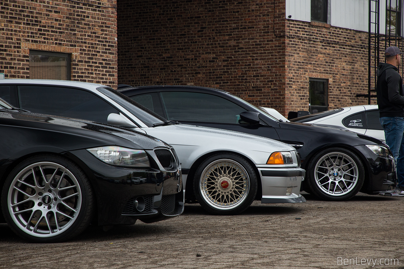 Trio of BMW M3s