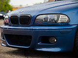 Smoked Headlights on Blue E46 BMW M3
