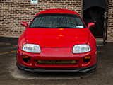 Front of Red Mk4 Toyota Supra