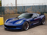 Blue C6 Corvette Z06