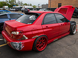 Red Subaru WRX Drift Car