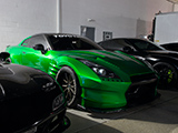 Widebofy R35 Nissan GT-R in Green