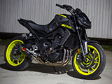 Black and Yellow Yamaha MT-09