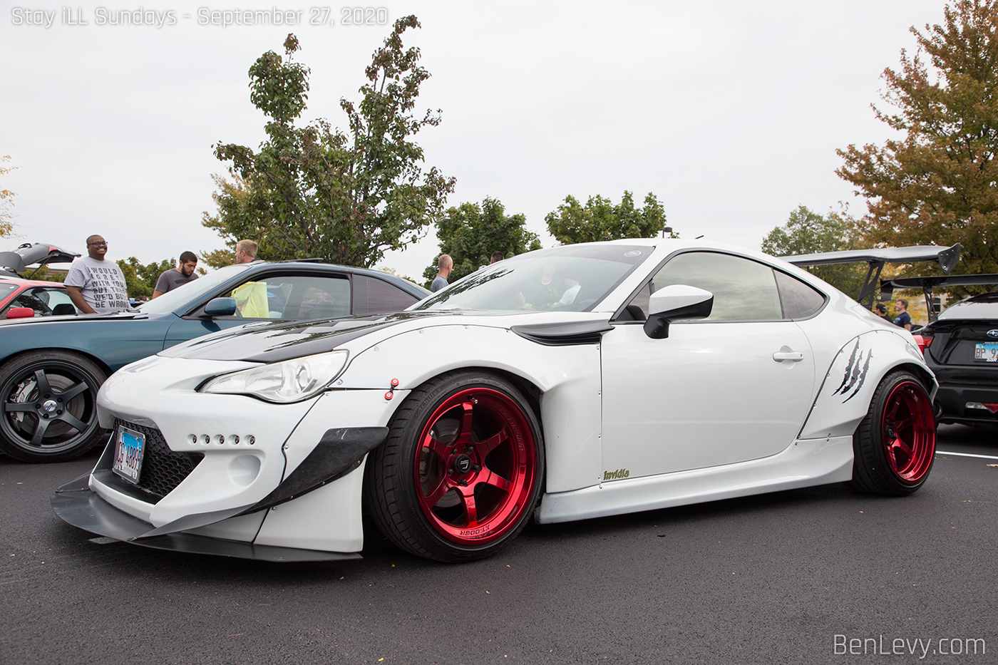 Scion FR-S with Red Cosmis XT-006R Wheels