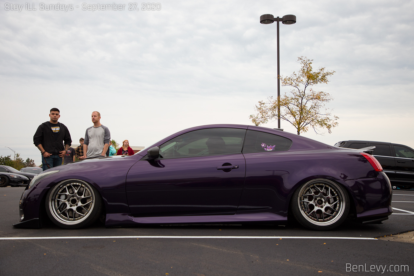 Slammed Purple Infiniti G37 Coupe