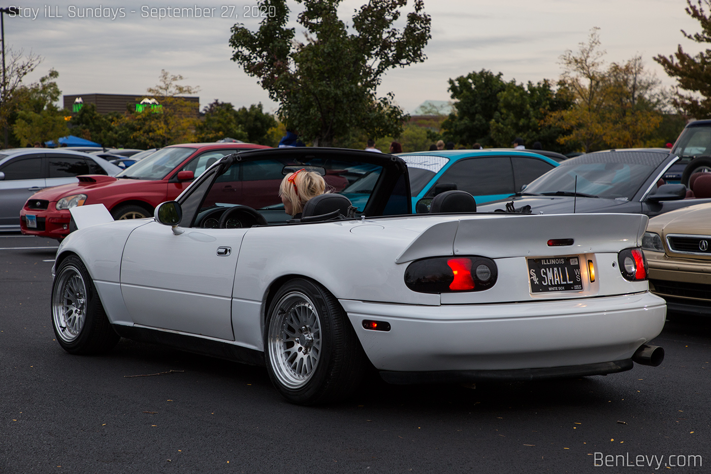 White Mazda Miata MX-5