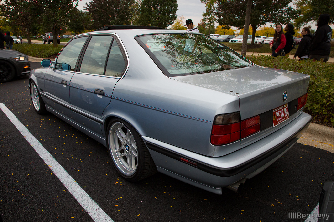 Silver E34 BMW 5-Series