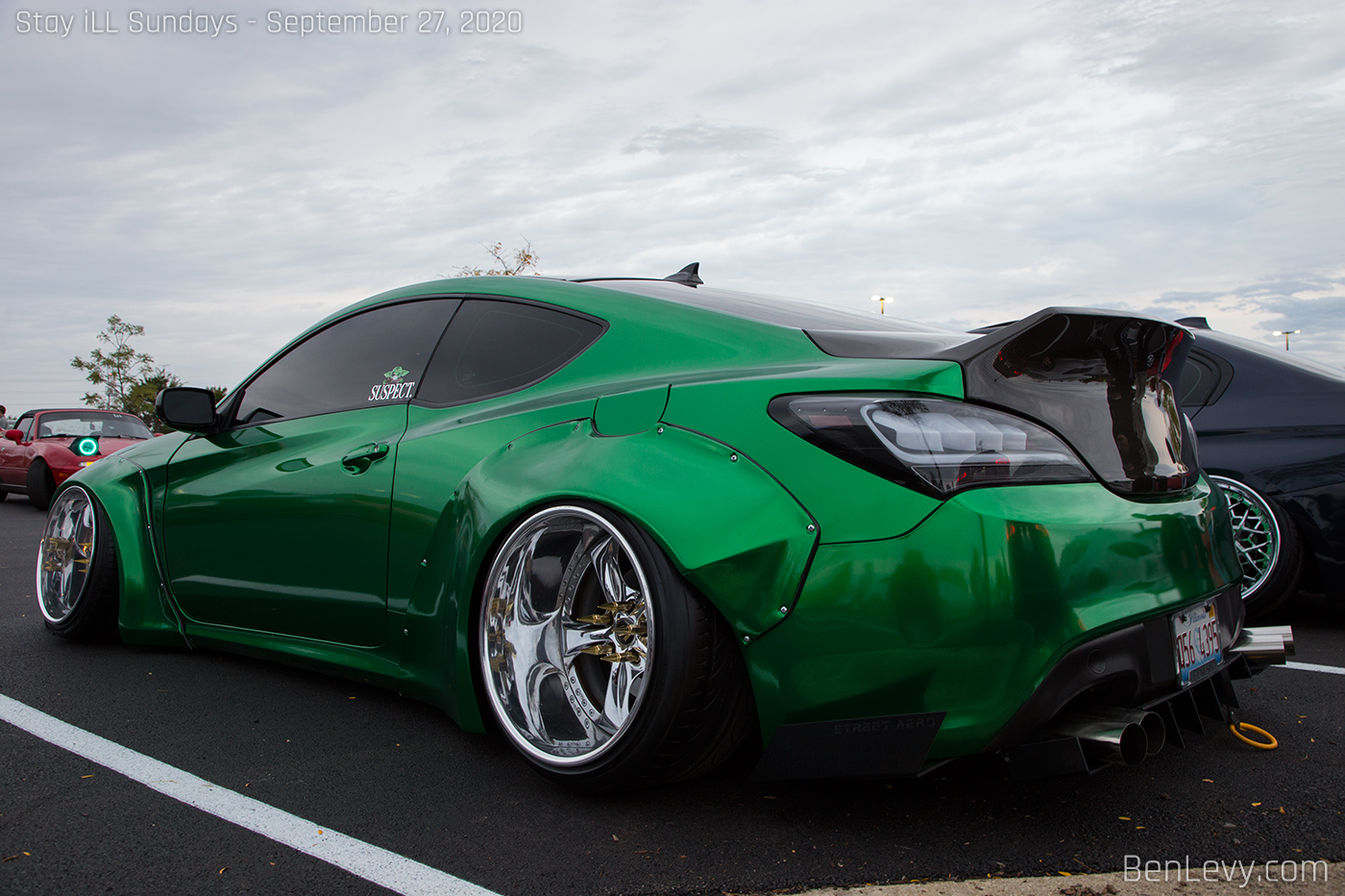 Green Hyundai Genesis Coupe with Widebody Kit - BenLevy.com