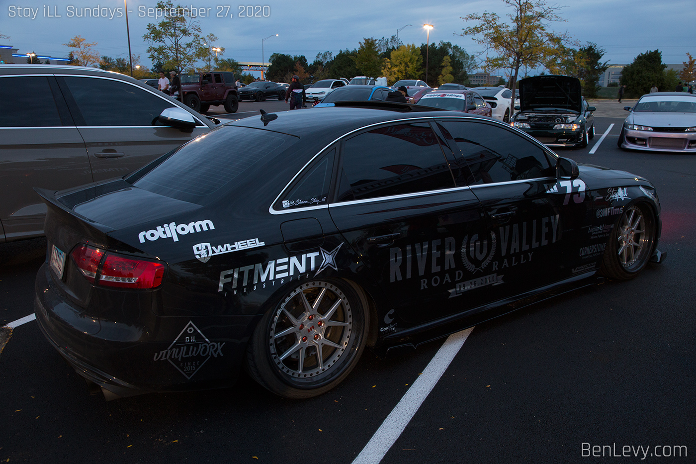 Black Audi S4 with Stay iLL