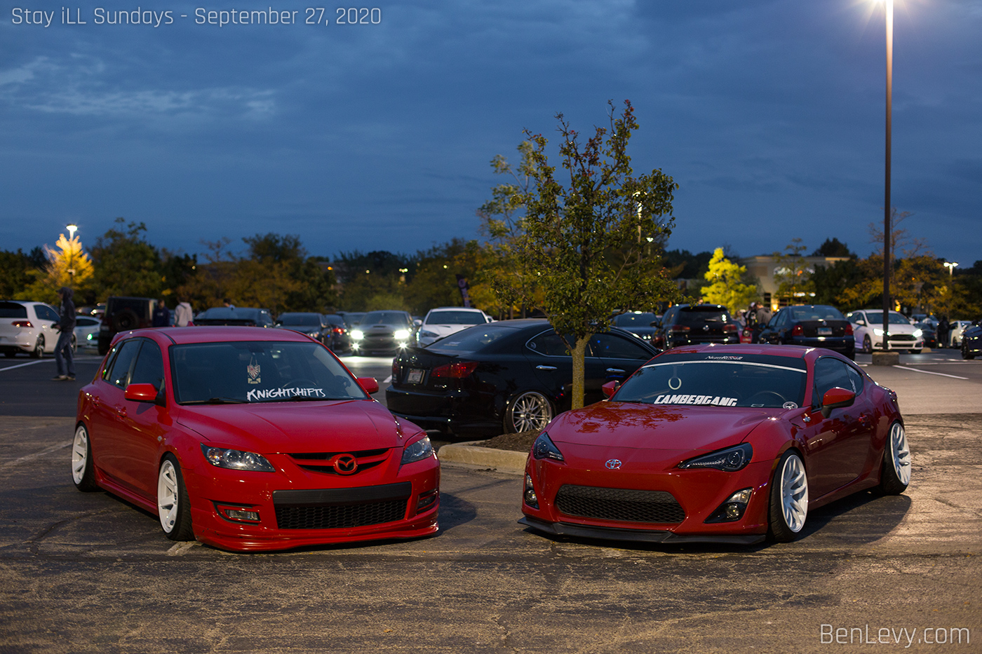 Red Mazdaspeed3 and FR-S