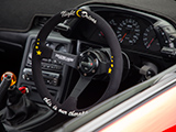 Night Drives steering wheel in Nissan R32 Skyline
