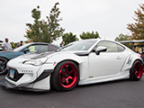Scion FR-S with Red Cosmis XT-006R Wheels