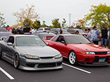 Silver S15 Silvia and Red R32 Skyline