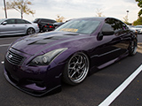 Purple Infiniti G37 coupe