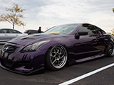 Purple Infiniti G37 coupe