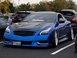 Blue Infiniti G37 Coupe