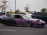 Black and Purple Nissan 240SX Coupe