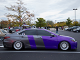 Grey and Purple Toyota Camry