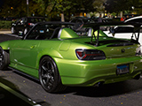 Green Honda S2000 at Stay iLL Sundays Car Meet