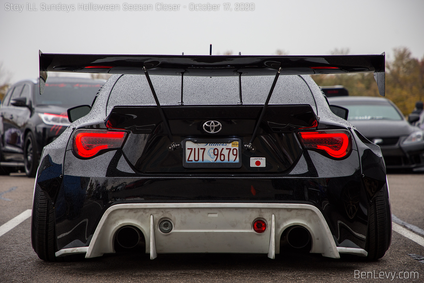 Rear of Scion FR-S with Widebody Kit