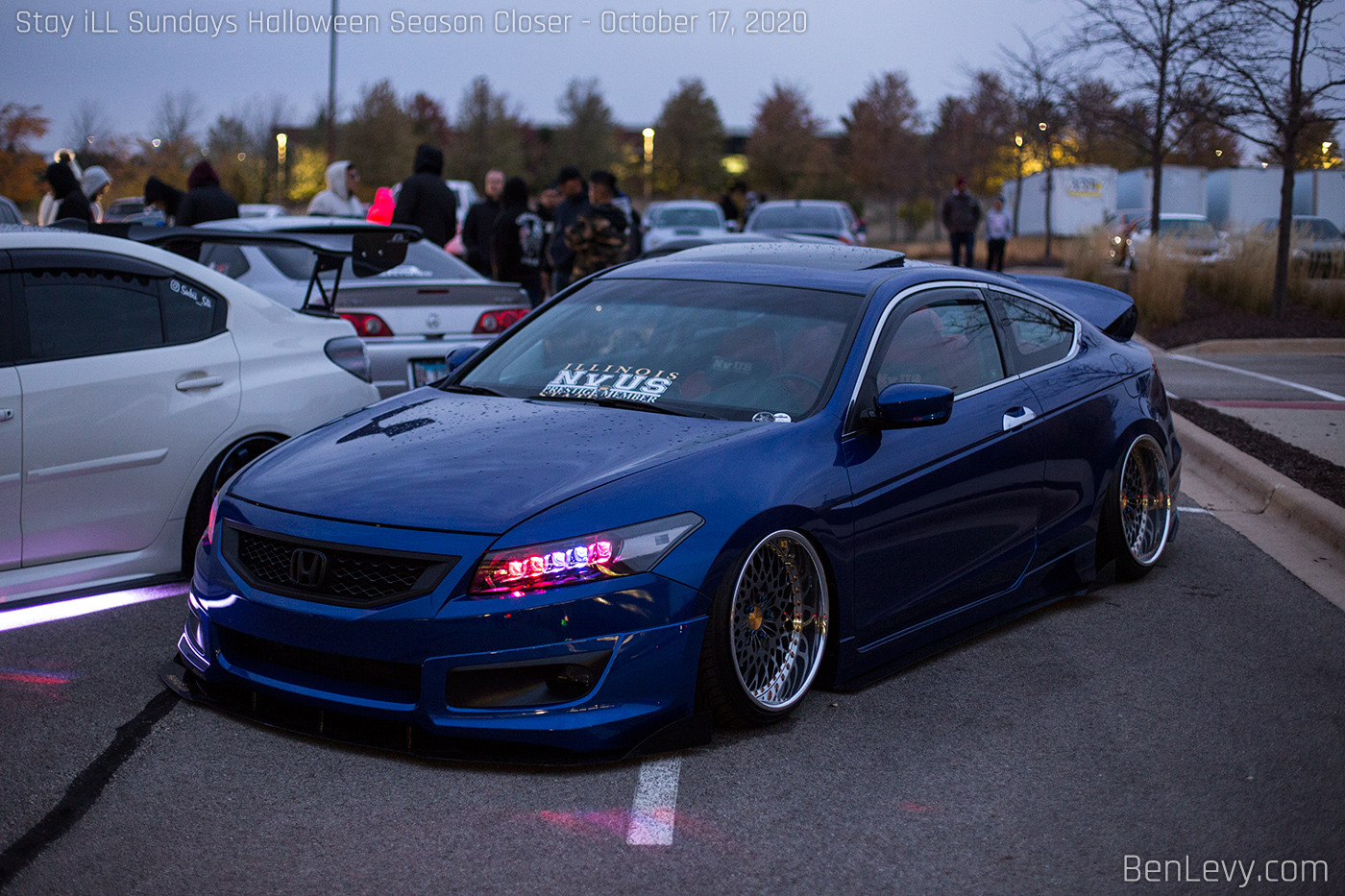 Blue Accord Coupe with jewel headlights