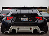 Rear of Scion FR-S with Widebody Kit