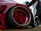 Red WCI CR1 Wheel on Scion FR-S