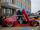 Red Scion FR-S with Vertical Doors