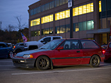 Red Honda Civic EF Hatchback