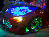 Neon Lights on Red Scion FR-S