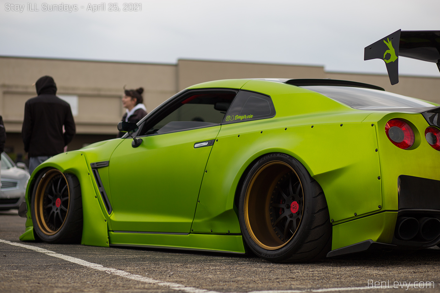 Nissan GT-R Wrapped in Green